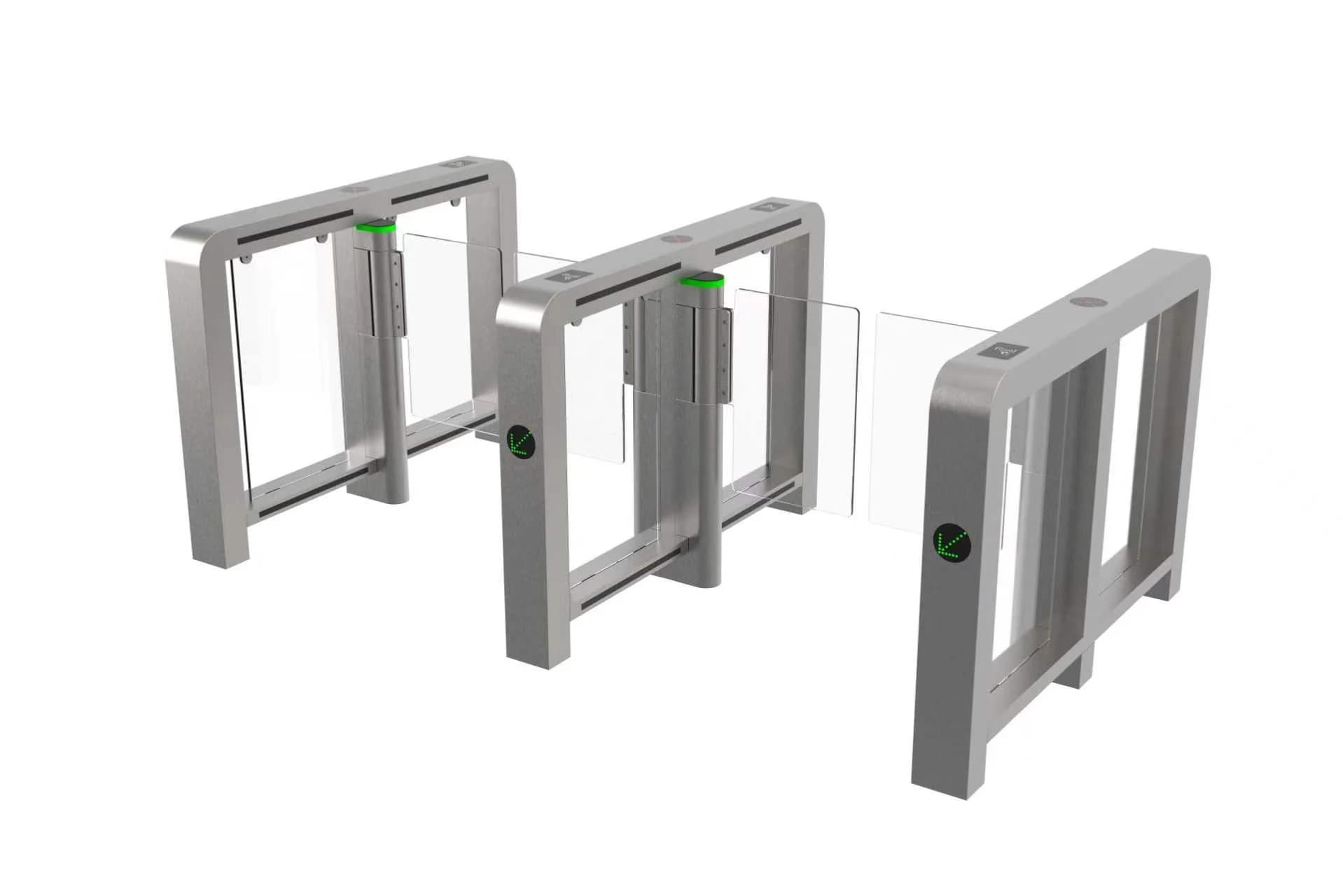 FC-SFGGX slim stainless-steel swing gate