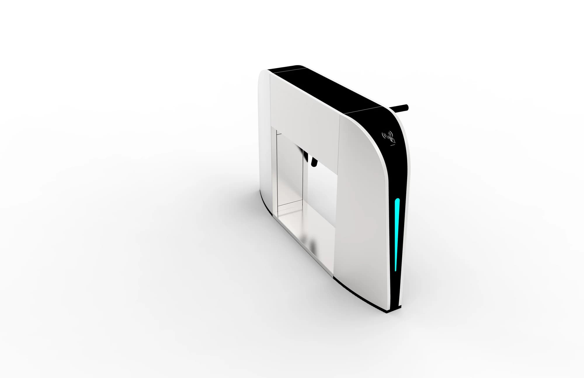 FC-TFTXY rear and side enclosure of the curved tripod turnstile