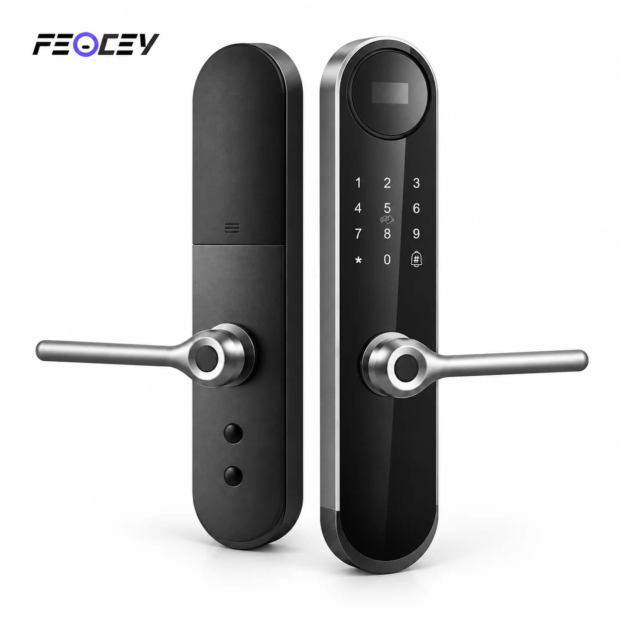 FC8286LD mortise smart lock with oled display