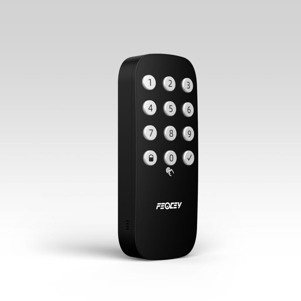 Front-facing display image of Feocey magic-keypad with a white background