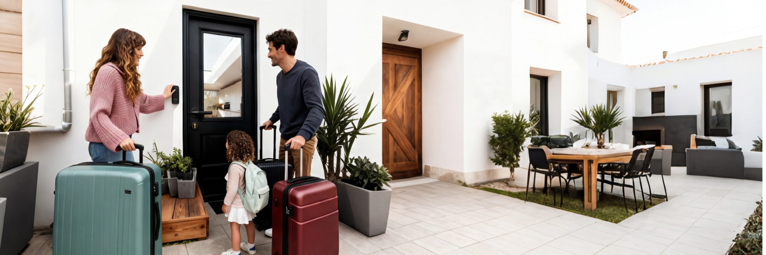 This image showcases the X Gen1 ideal for Airbnb use, enabling guests to check in quickly and conveniently.